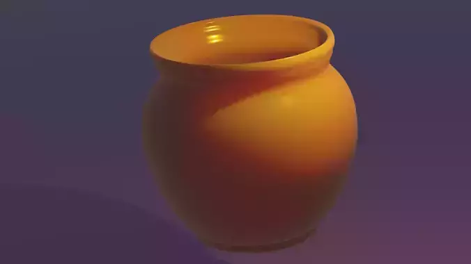 Asian Clay Pot 3D print model