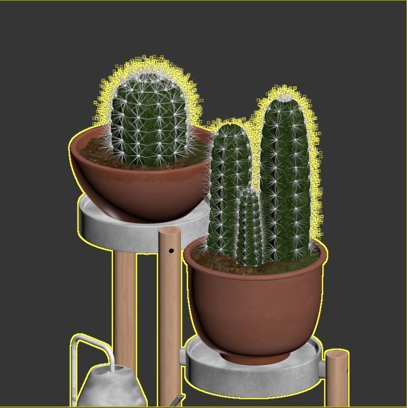 SATSUMAS Plant Stand 2 3D model_5