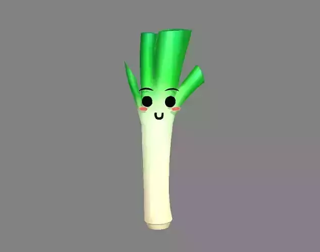 Cartoon onion Low-poly 3D model