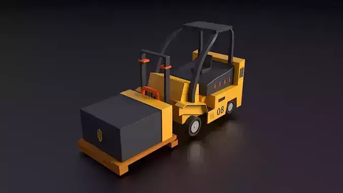 Gaming Low Poly Truck