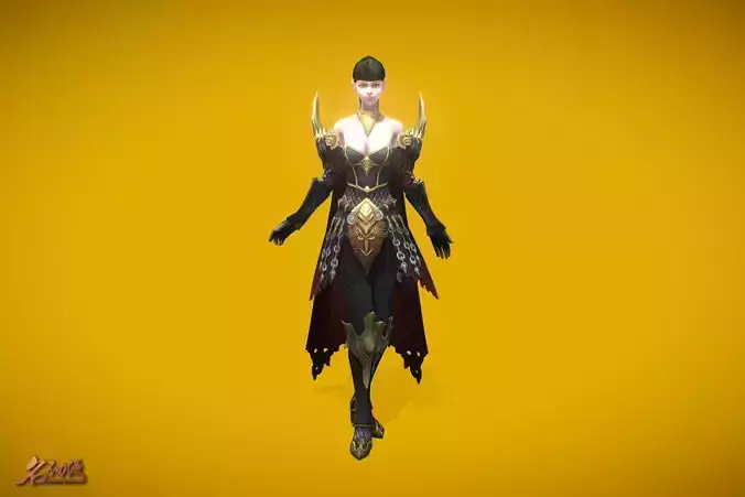 RPG Warrior Princess Low-poly 3D model