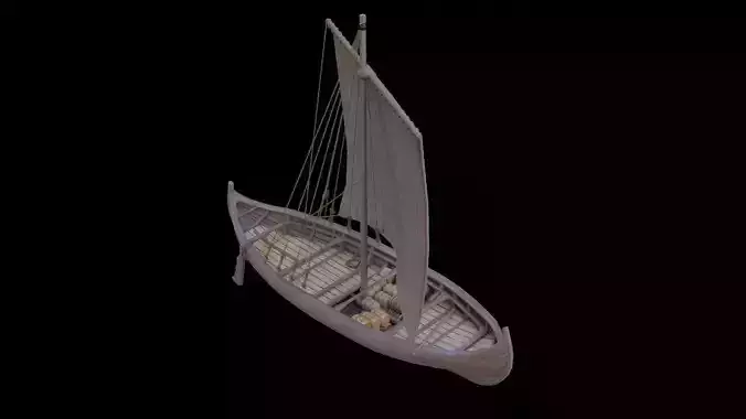 Wooden Sail Boat