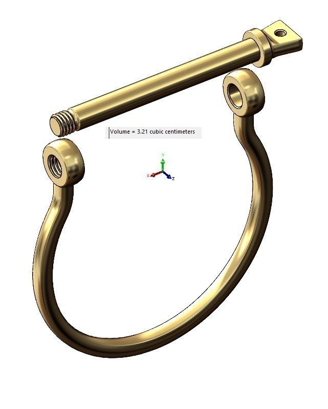 Screw cuff Sailing buckle bracelet 3D print model_15