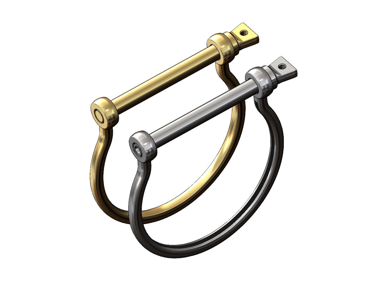 Screw cuff Sailing buckle bracelet 3D print model_4