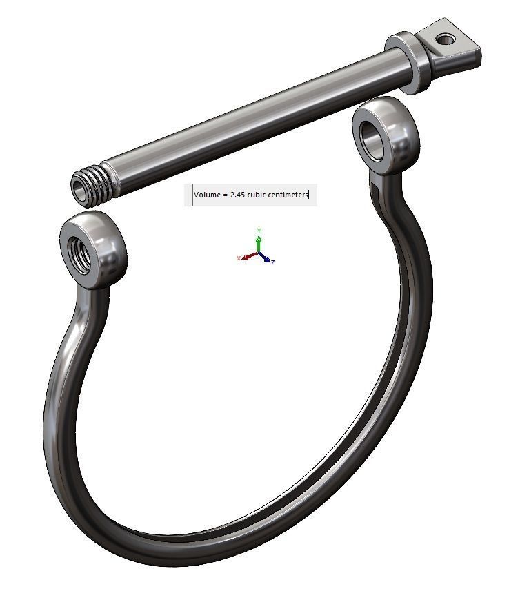 Screw cuff Sailing buckle bracelet 3D print model_14