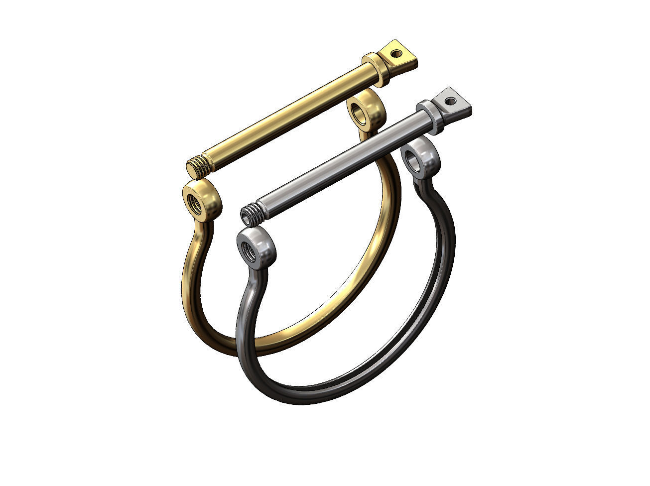 Screw cuff Sailing buckle bracelet 3D print model_5