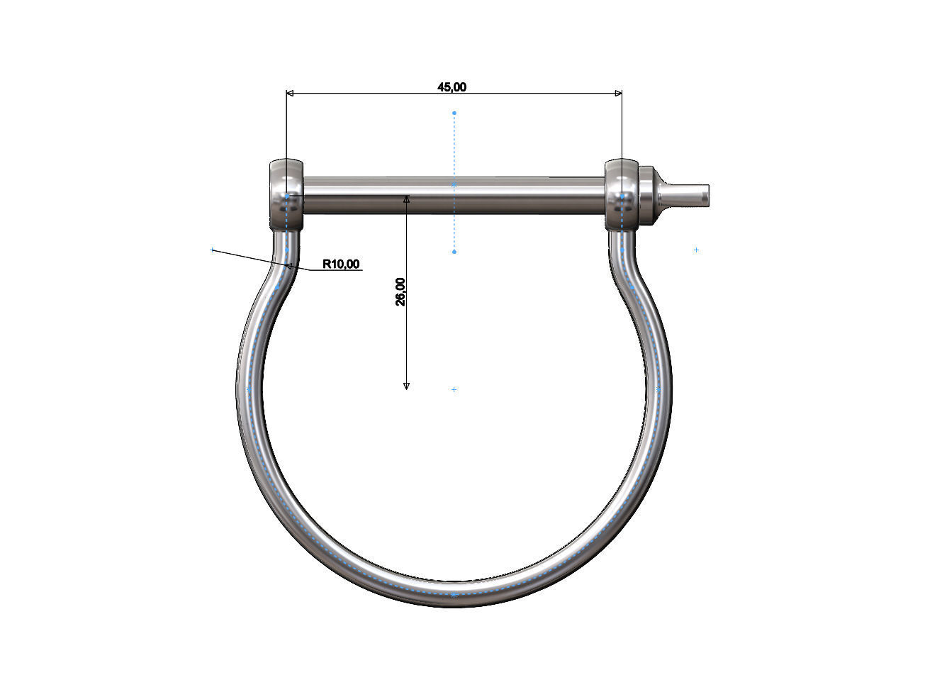 Screw cuff Sailing buckle bracelet 3D print model_8