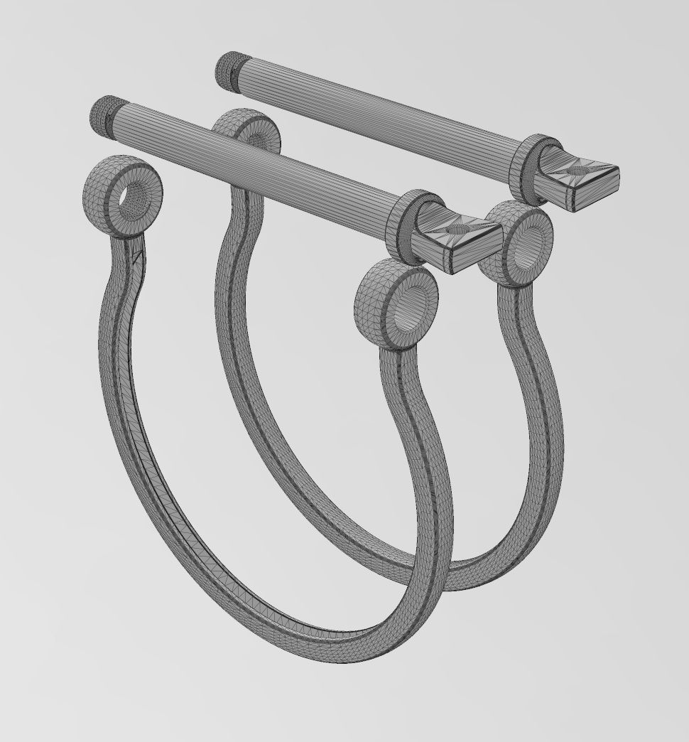 Screw cuff Sailing buckle bracelet 3D print model_16