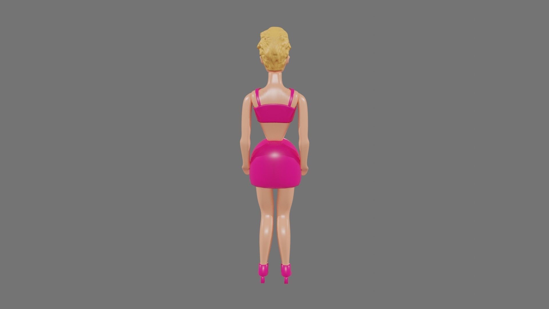 Toy Barbie 3D Model 3D model_4