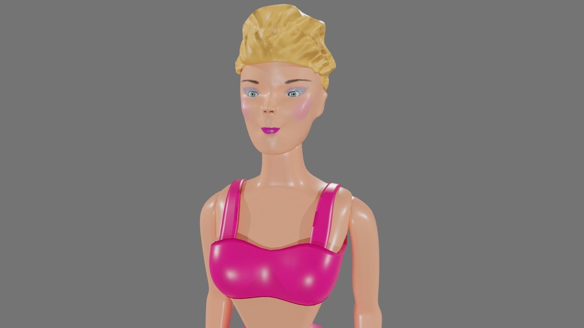 Toy Barbie 3D Model 3D model_2