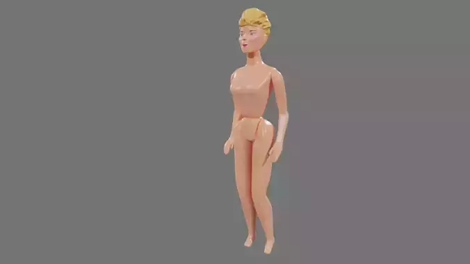 Toy Barbie 3D Model