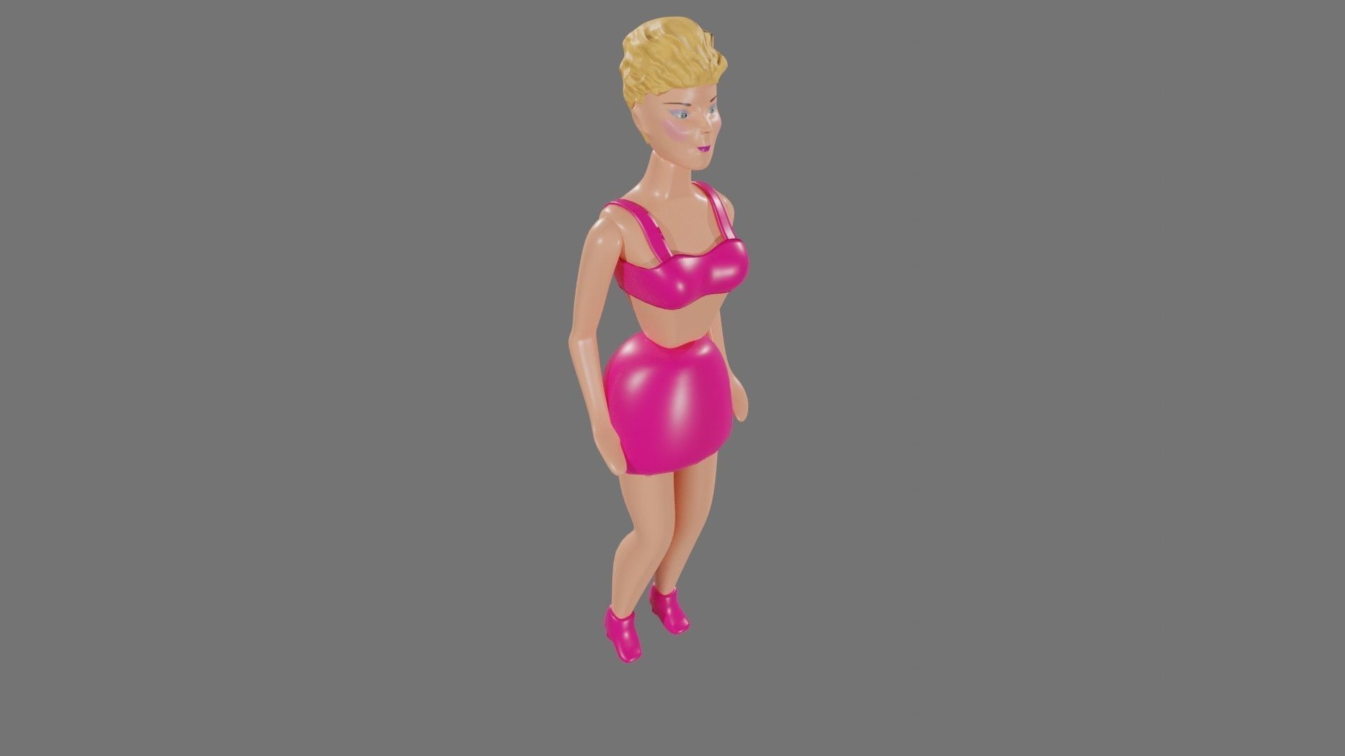 Toy Barbie 3D Model 3D model_3