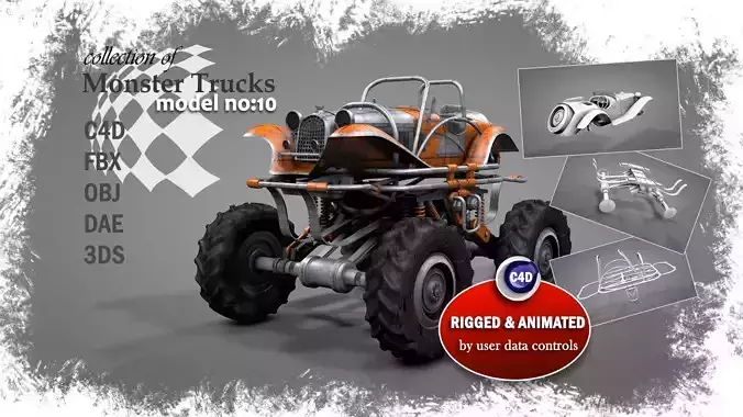 Monster Truck 10 3D model
