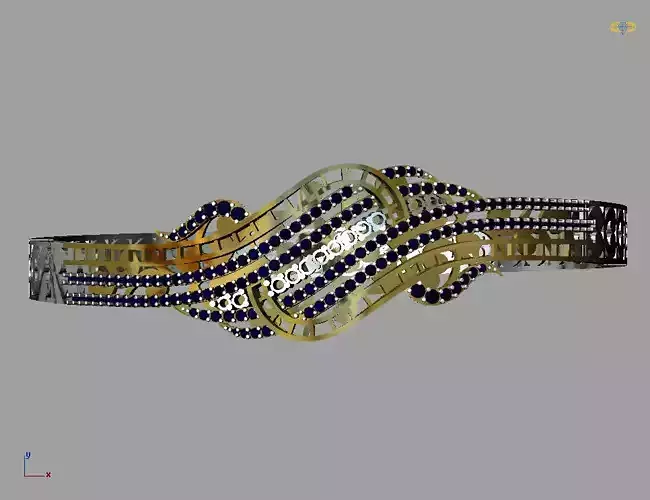 Brecelet 2 belt with gold beads