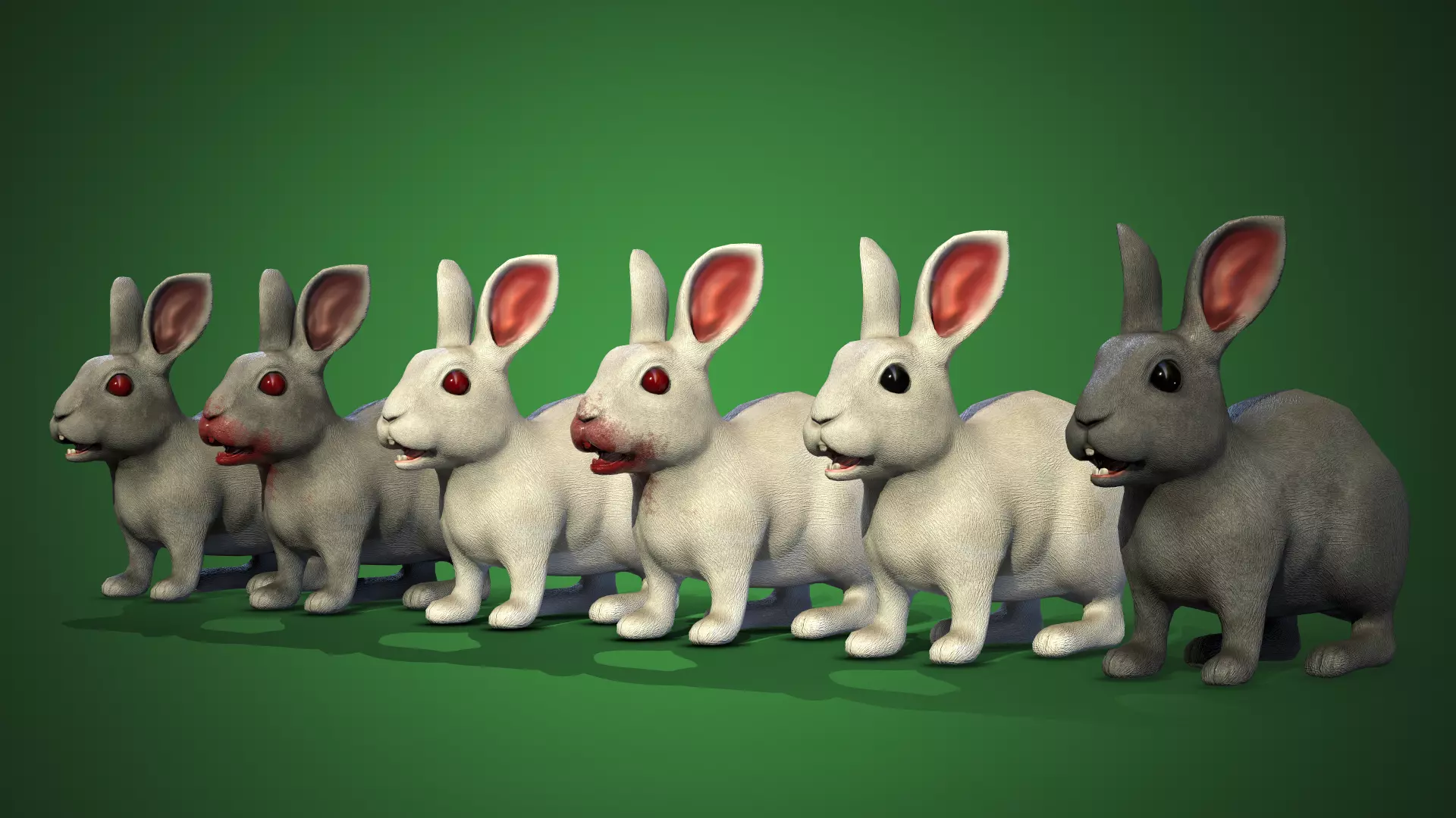 Bunny Rigged Animated Game-ready Low-poly 3D model_0