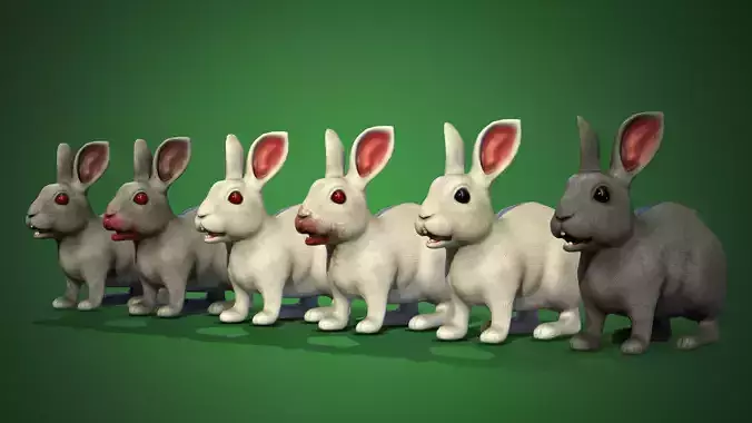 Bunny Rigged Animated Game-ready