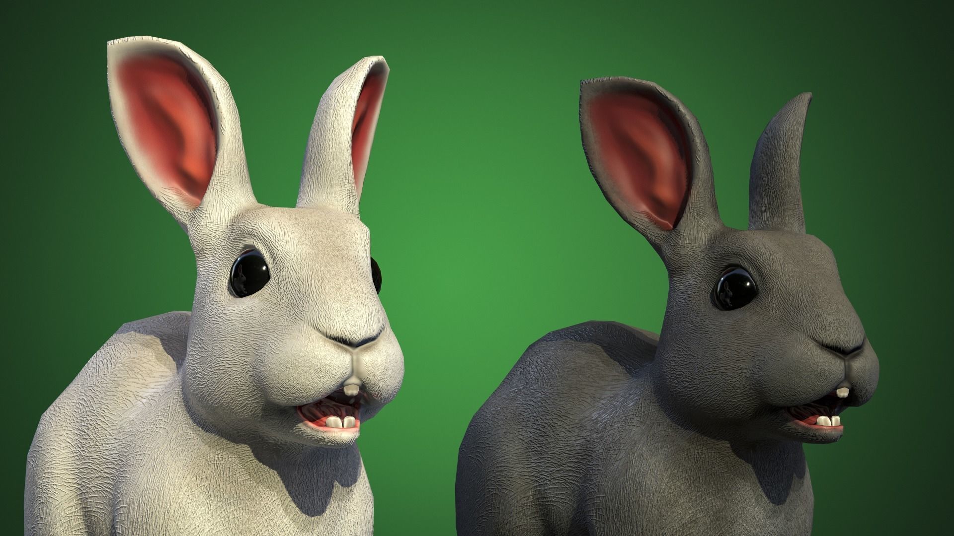 Bunny Rigged Animated Game-ready Low-poly 3D model_9