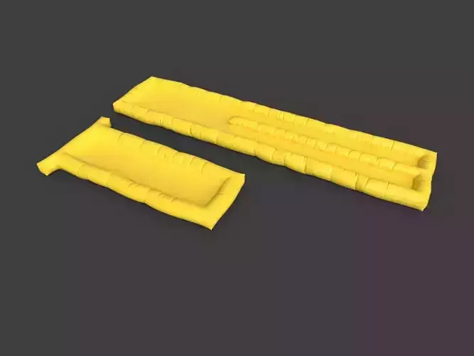 Inflatable rescue raft - 2 variants - 3 LODs Low-poly 3D model