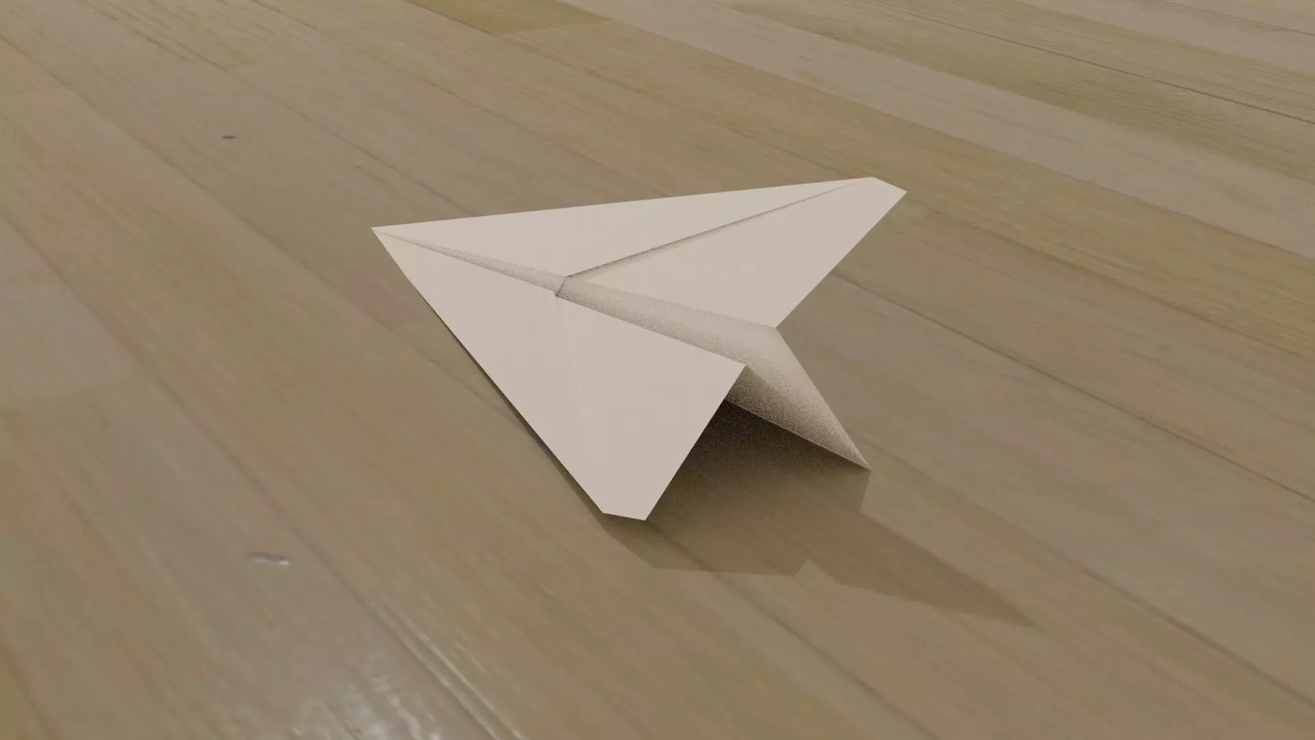 Paper Plane Low-poly 3D model_0