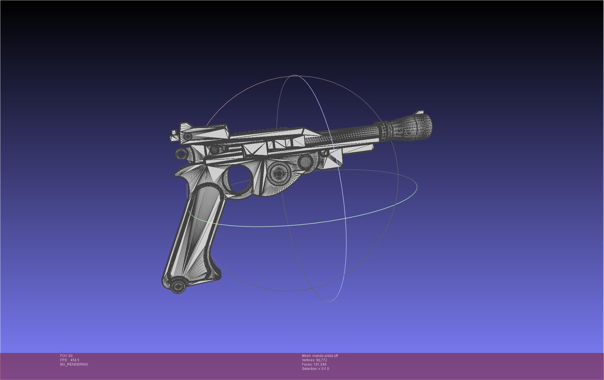 Star Wars The Mandalorian Blaster Pistol Basic Model 3D model_62