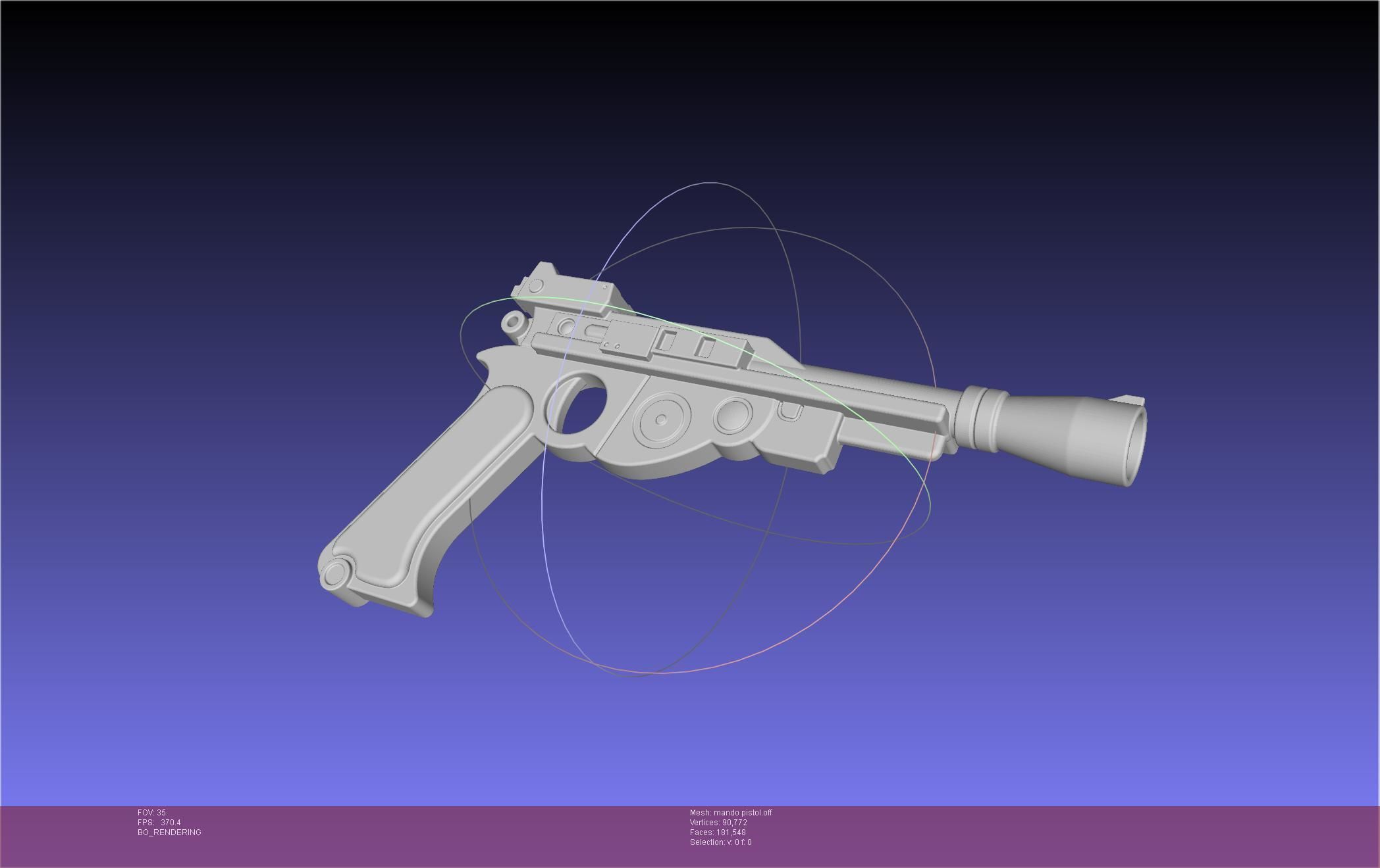 Star Wars The Mandalorian Blaster Pistol Basic Model 3D model_120
