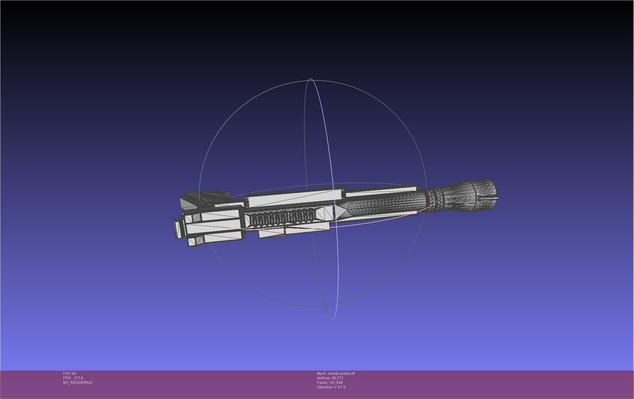 Star Wars The Mandalorian Blaster Pistol Basic Model 3D model_58