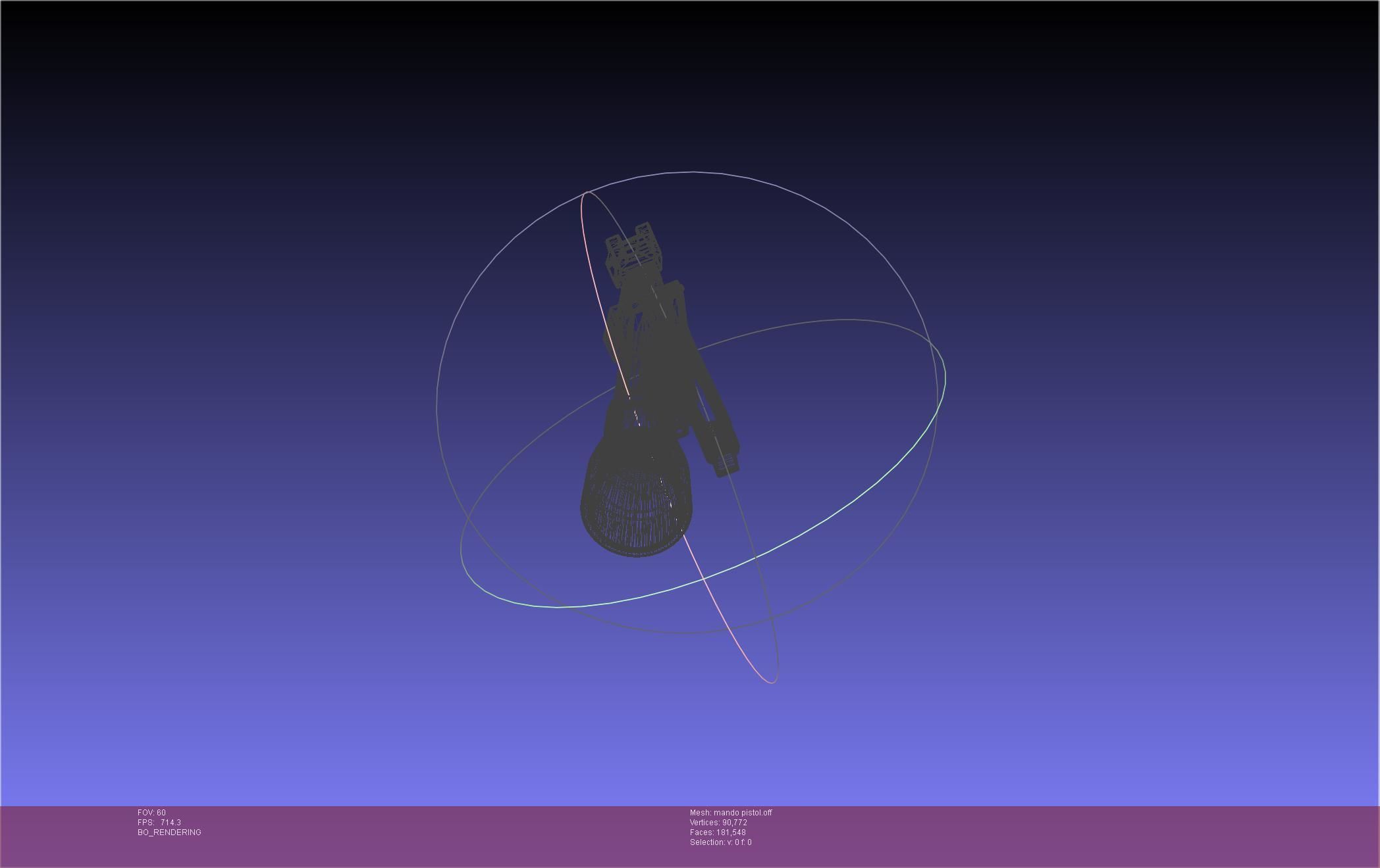 Star Wars The Mandalorian Blaster Pistol Basic Model 3D model_69