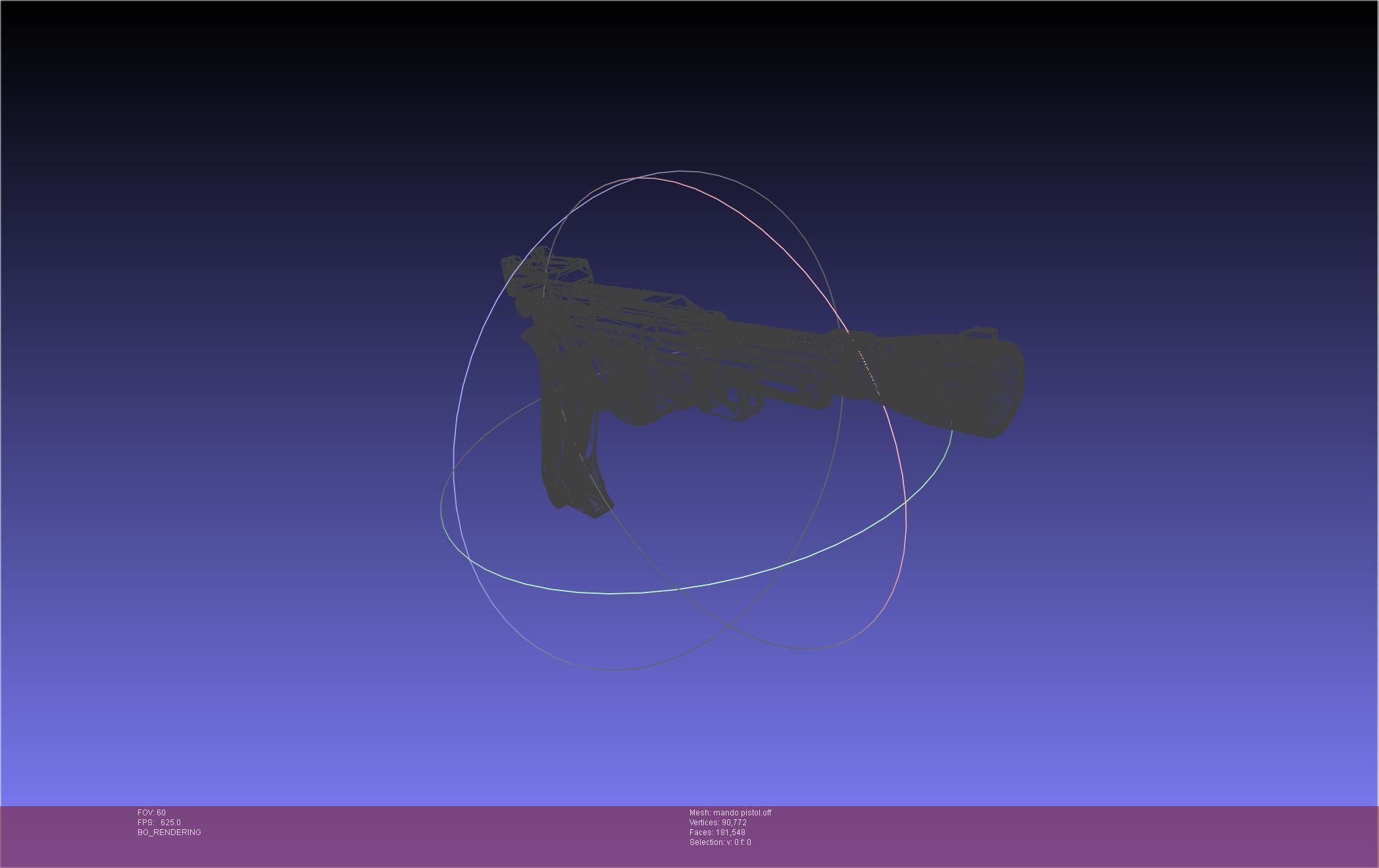 Star Wars The Mandalorian Blaster Pistol Basic Model 3D model_68