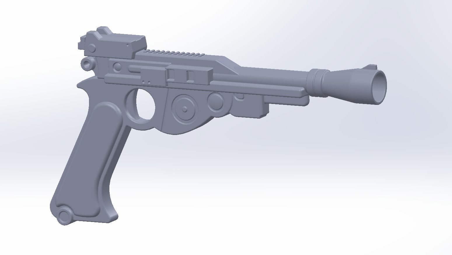 Star Wars The Mandalorian Blaster Pistol Basic Model 3D model_125