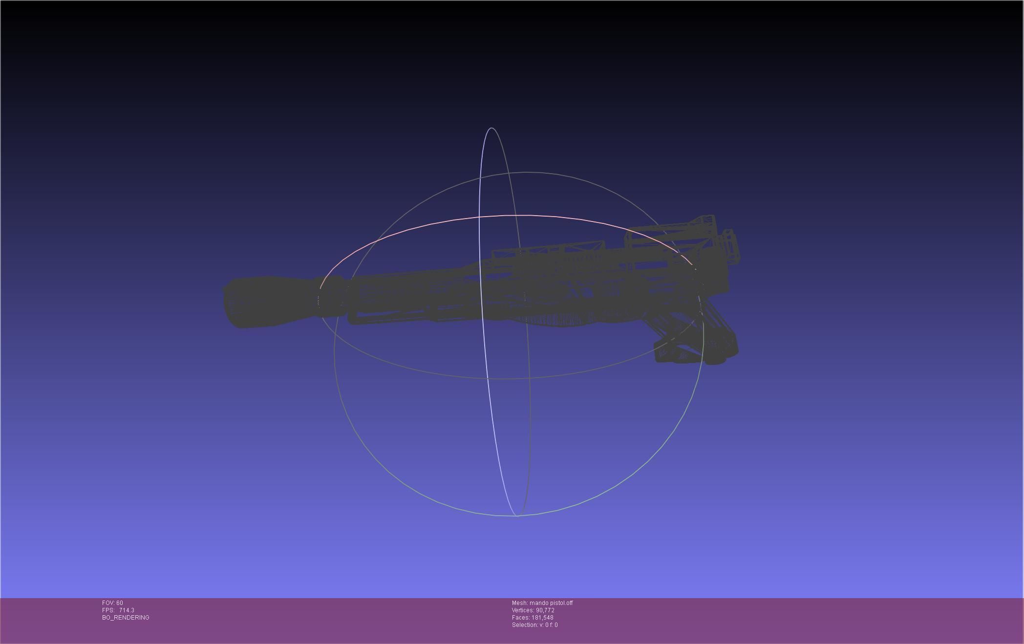 Star Wars The Mandalorian Blaster Pistol Basic Model 3D model_72