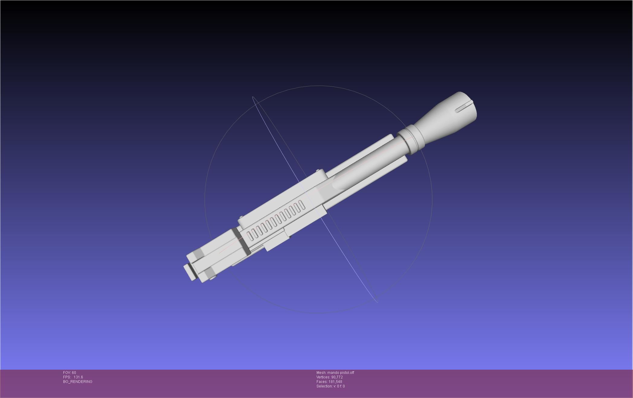Star Wars The Mandalorian Blaster Pistol Basic Model 3D model_43