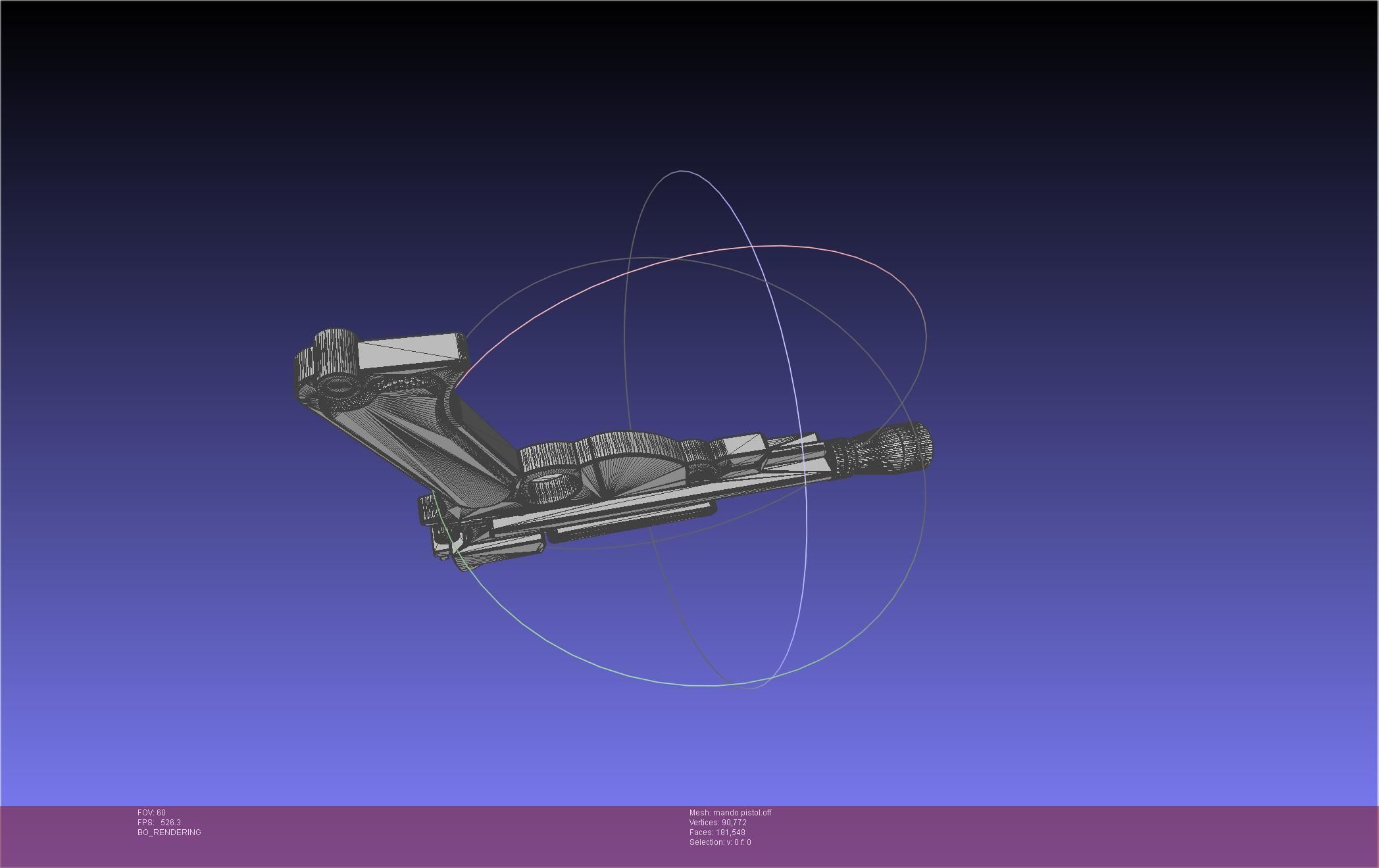 Star Wars The Mandalorian Blaster Pistol Basic Model 3D model_60