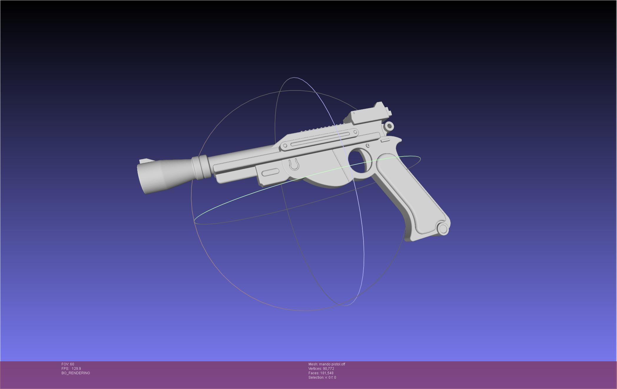 Star Wars The Mandalorian Blaster Pistol Basic Model 3D model_40