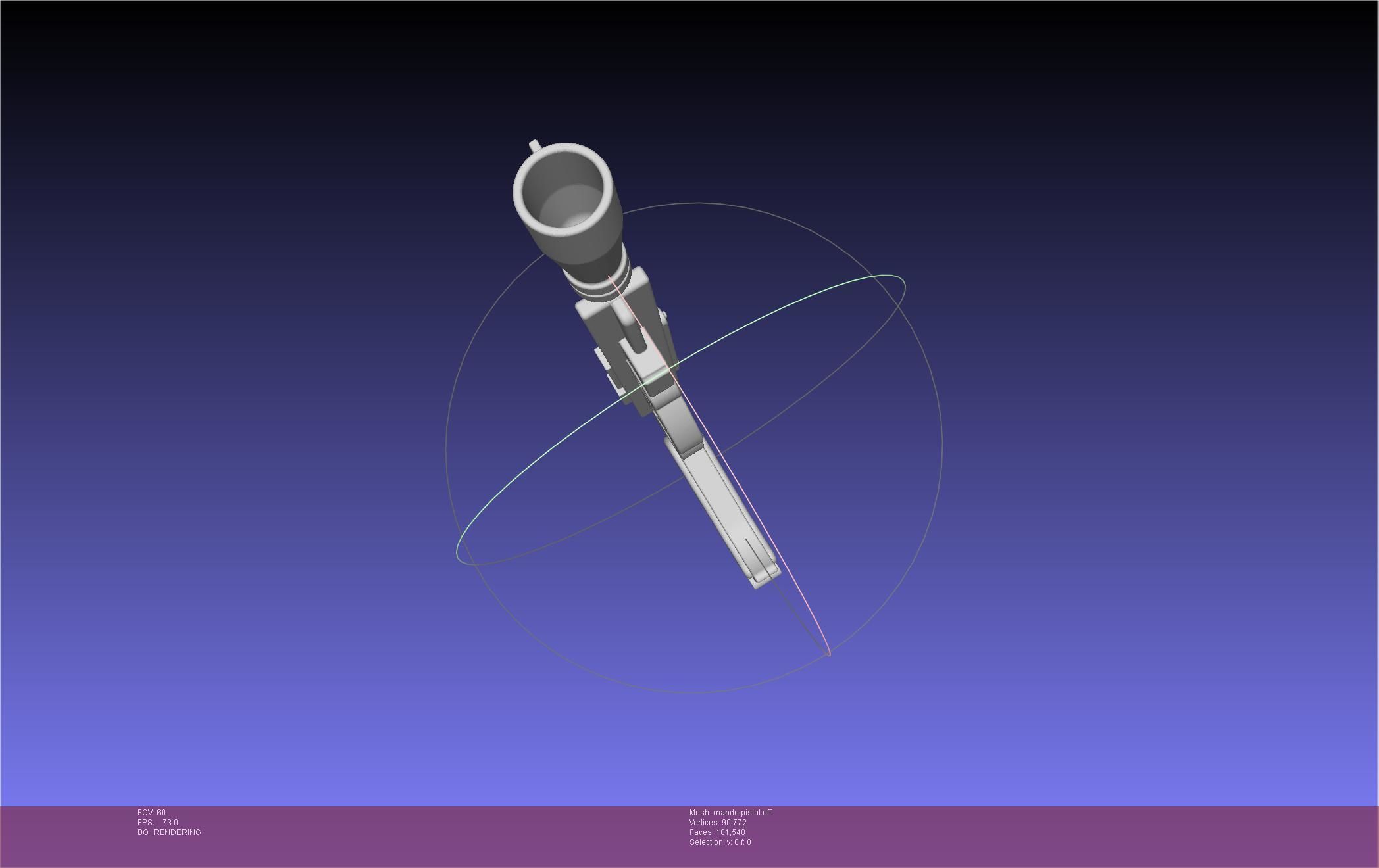 Star Wars The Mandalorian Blaster Pistol Basic Model 3D model_22