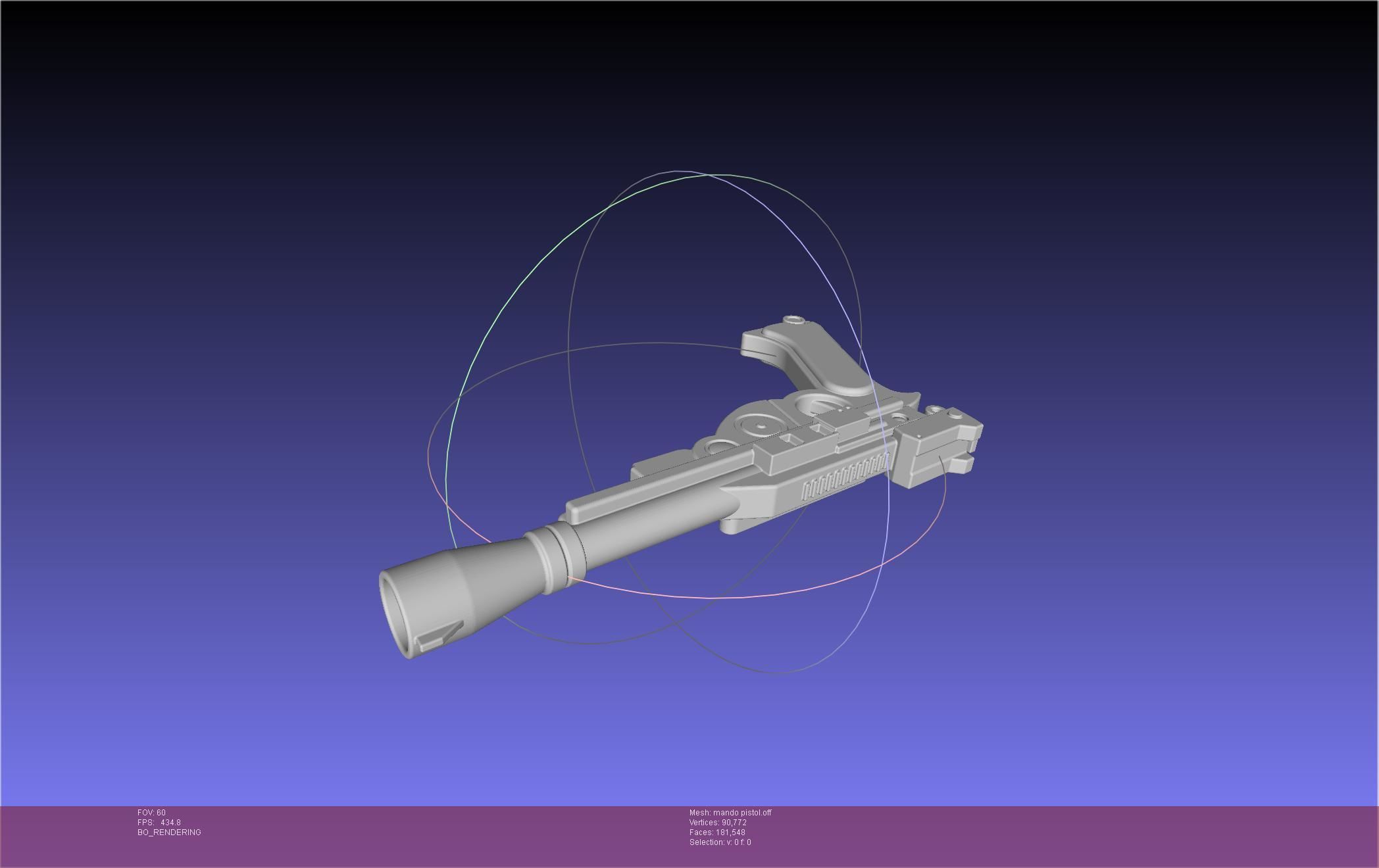 Star Wars The Mandalorian Blaster Pistol Basic Model 3D model_54