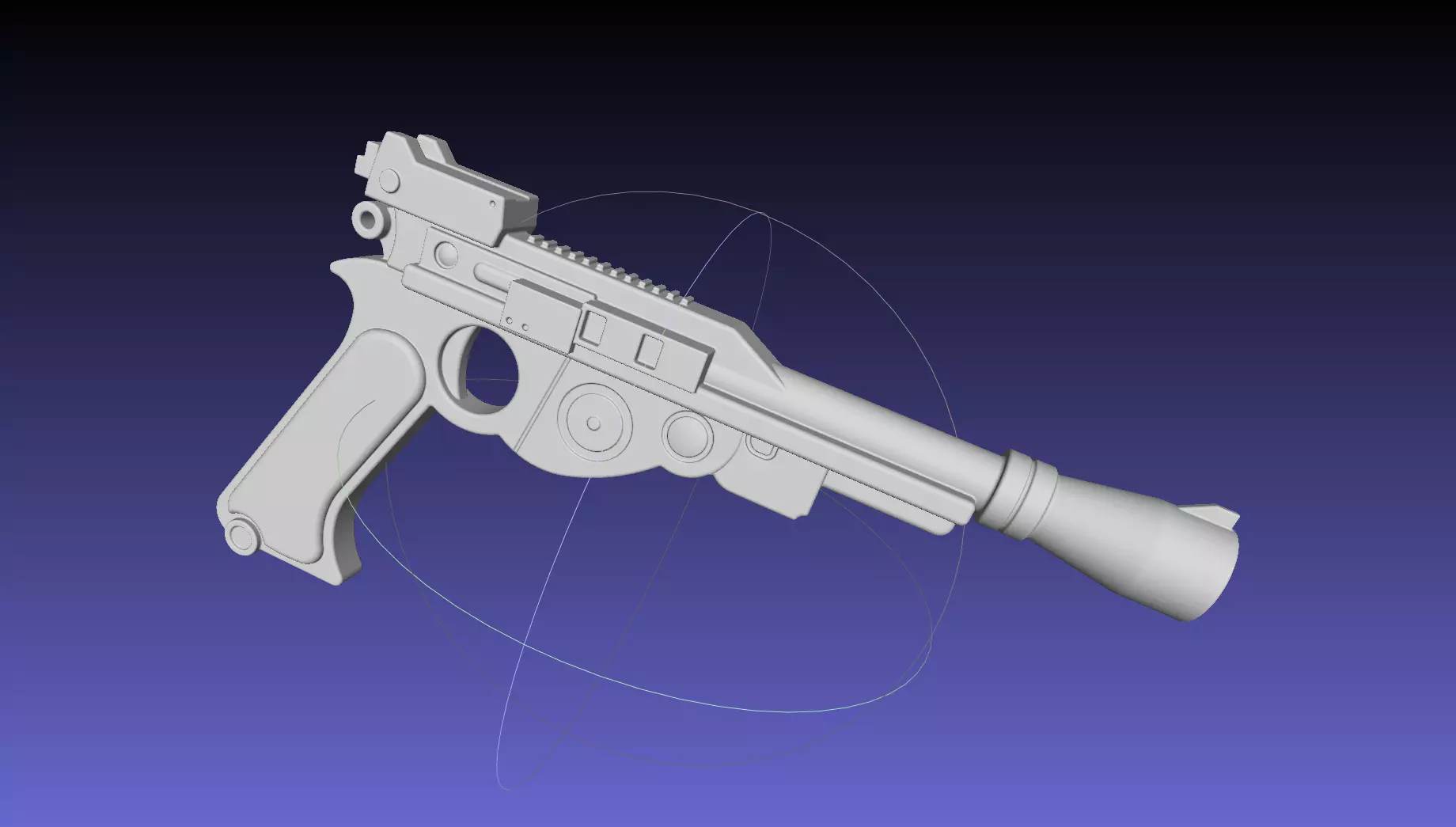 Star Wars The Mandalorian Blaster Pistol Basic Model 3D model_0