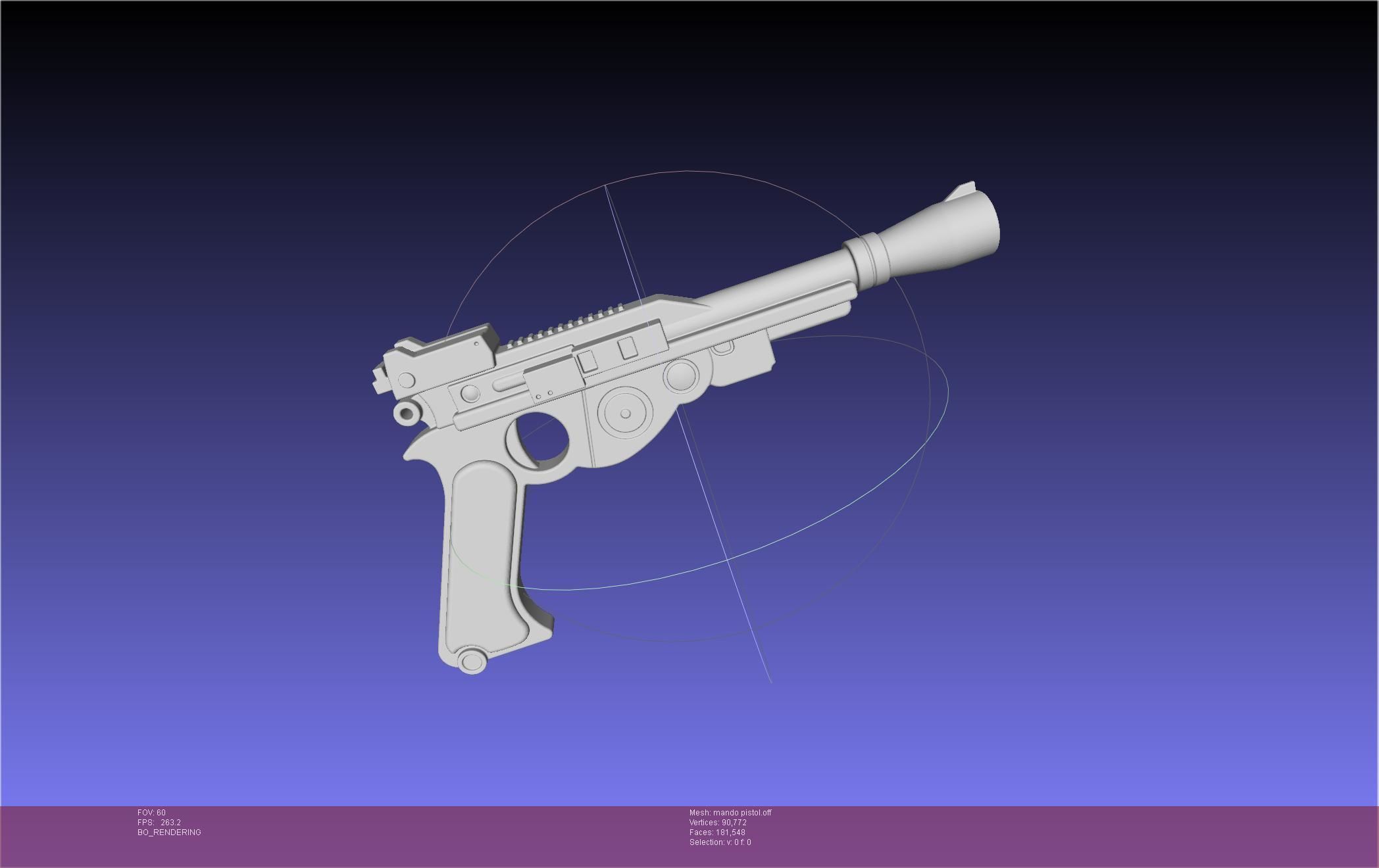 Star Wars The Mandalorian Blaster Pistol Basic Model 3D model_44