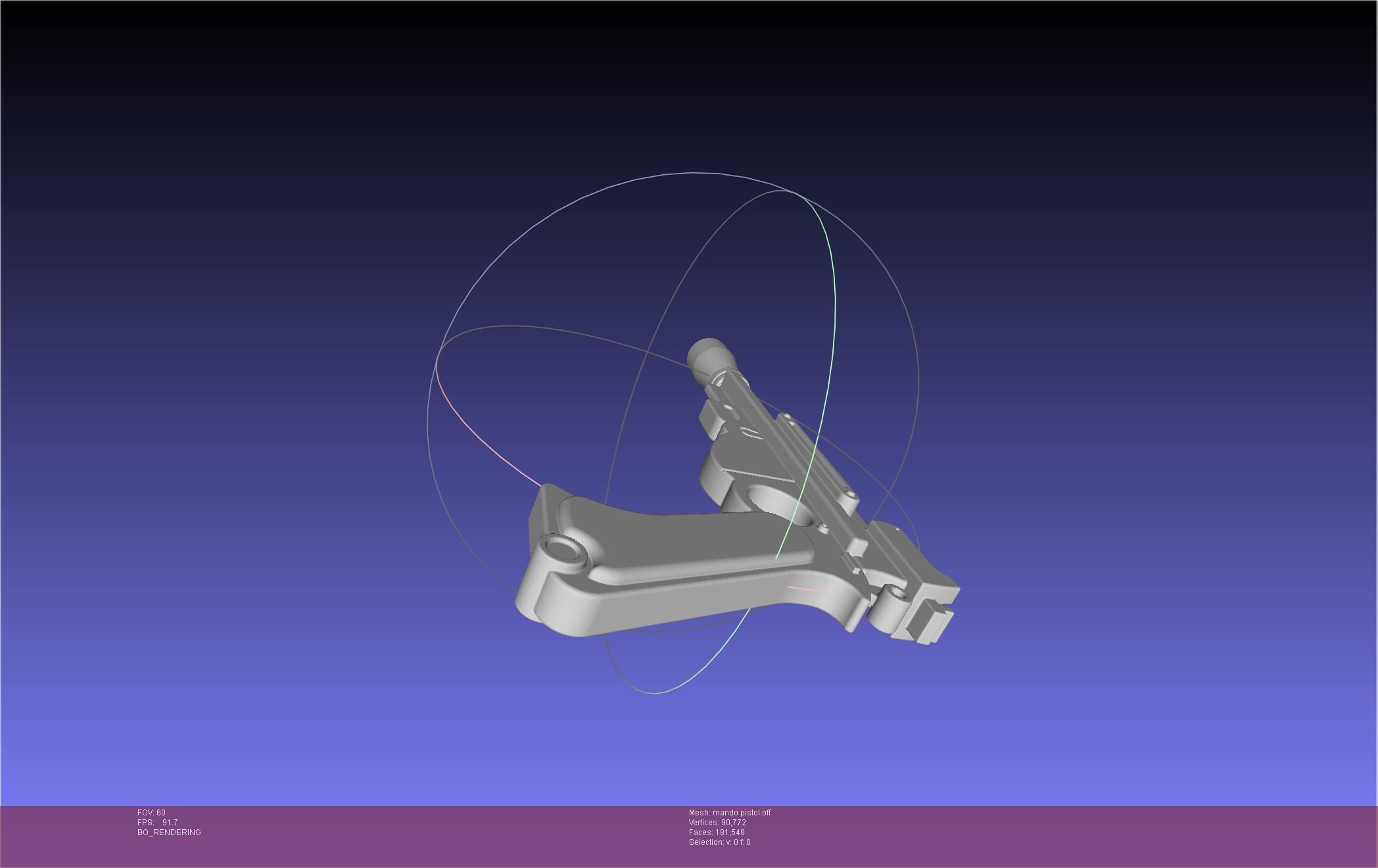 Star Wars The Mandalorian Blaster Pistol Basic Model 3D model_35
