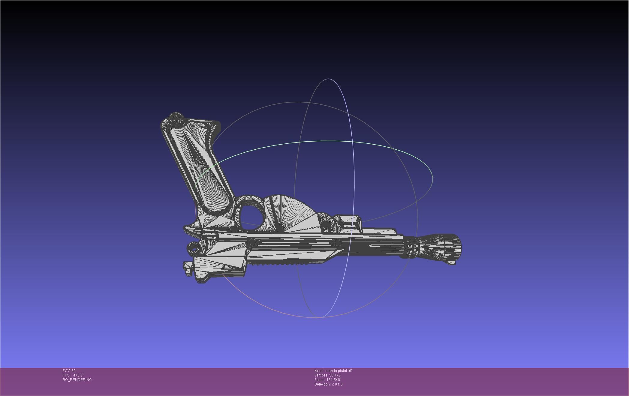 Star Wars The Mandalorian Blaster Pistol Basic Model 3D model_59