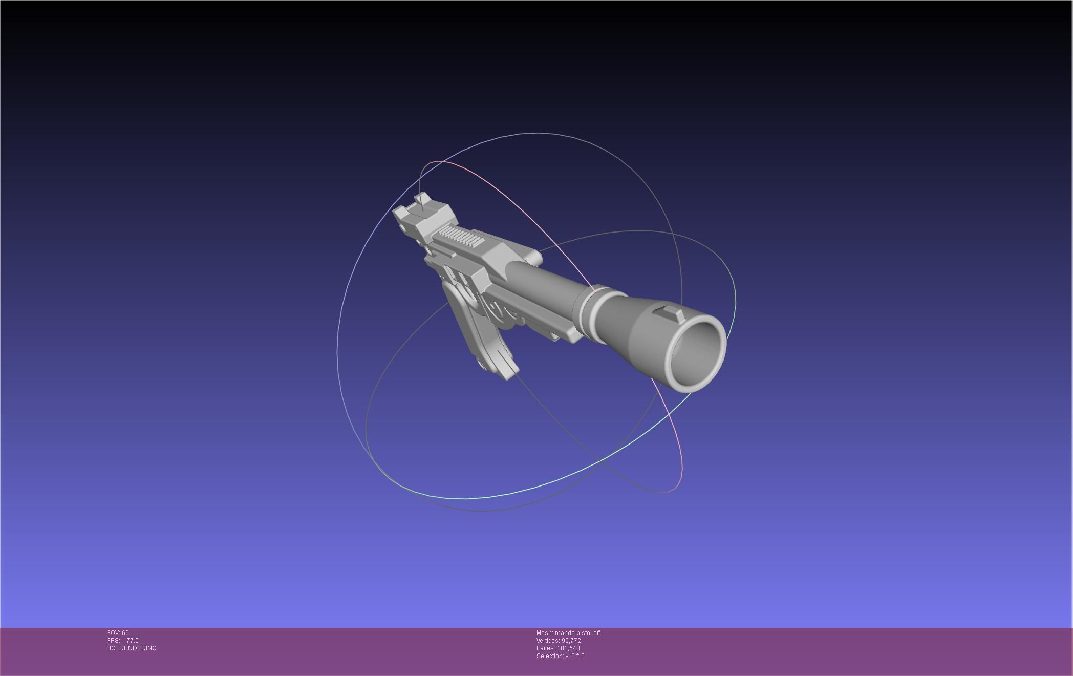 Star Wars The Mandalorian Blaster Pistol Basic Model 3D model_21