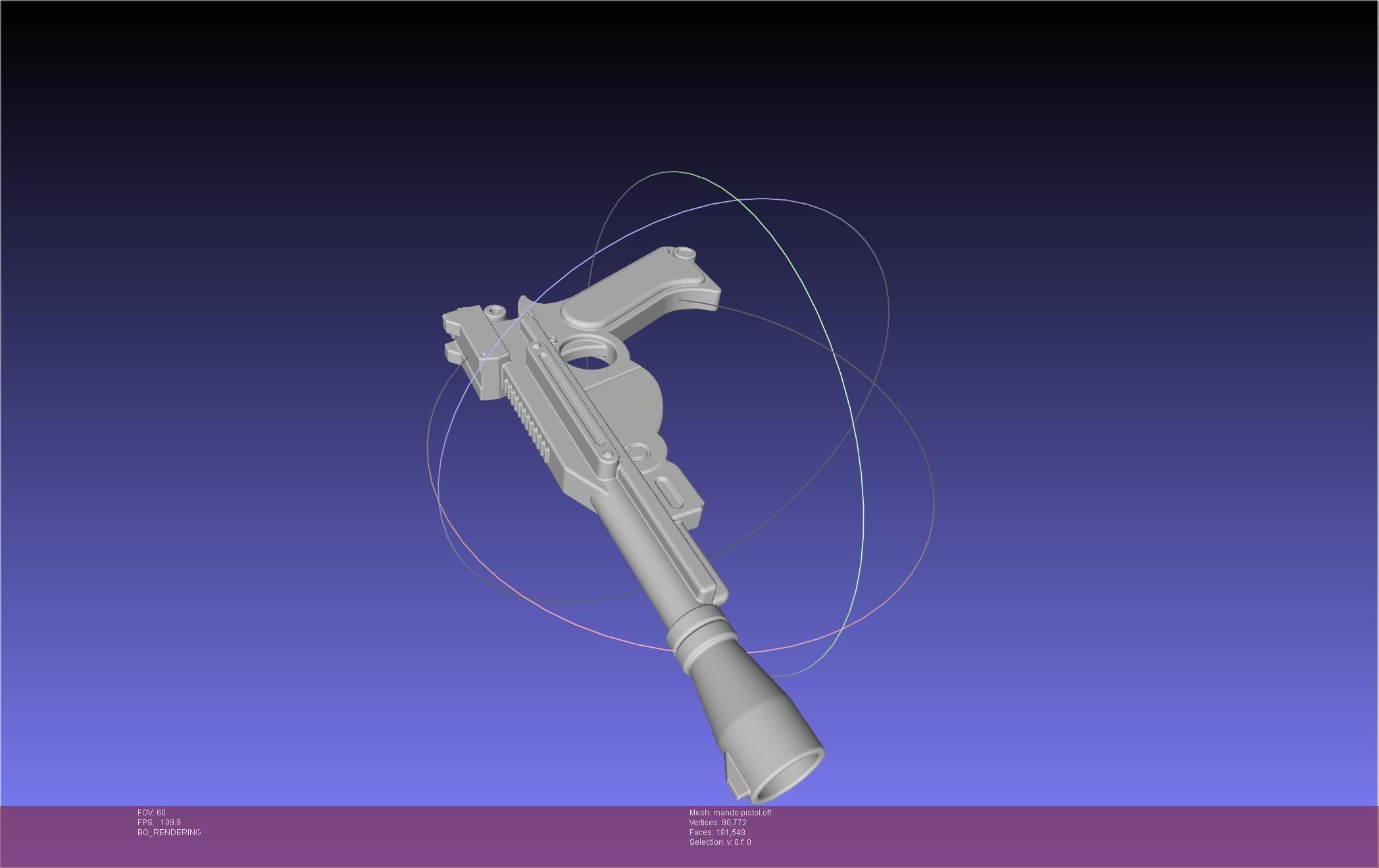 Star Wars The Mandalorian Blaster Pistol Basic Model 3D model_38