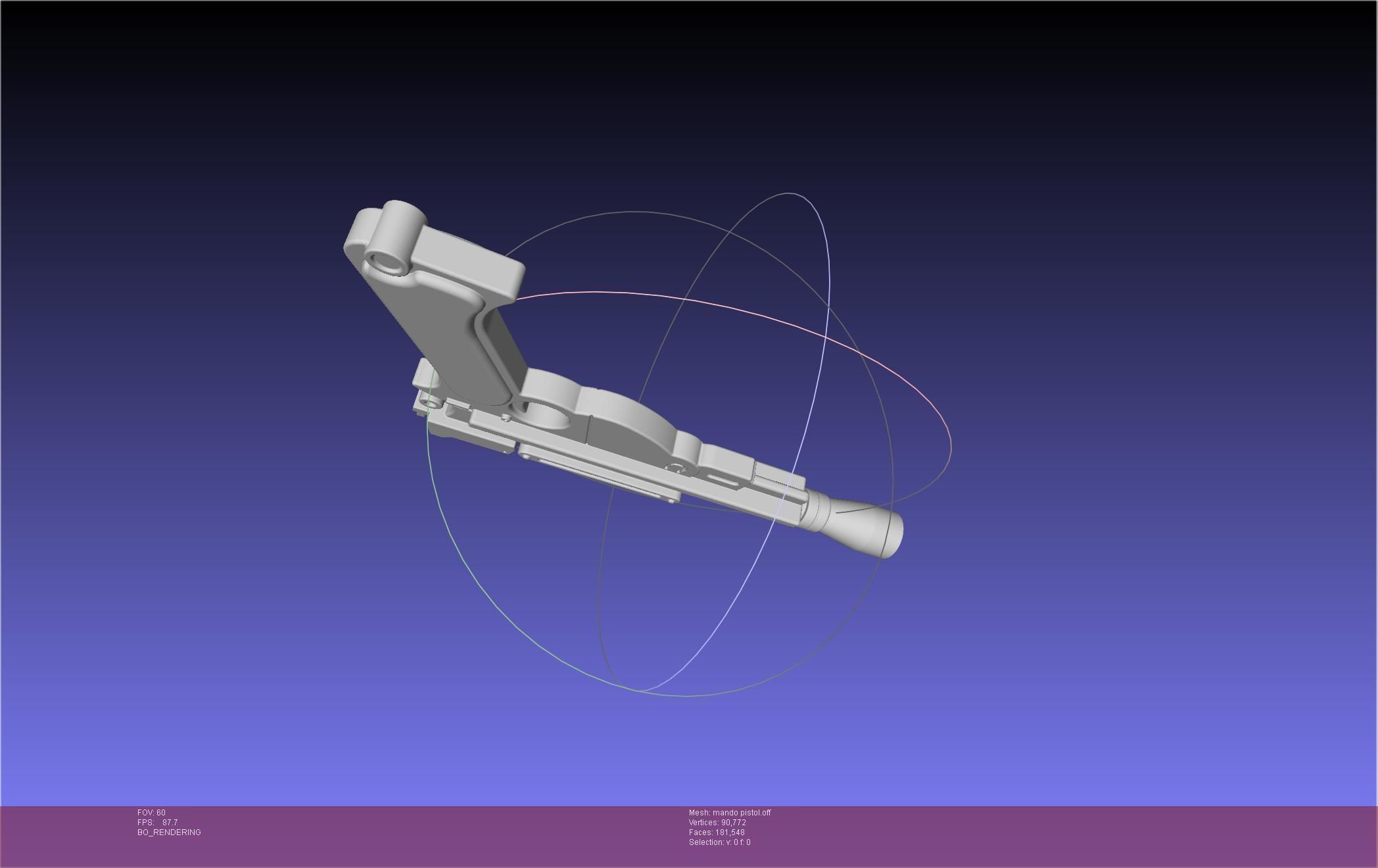 Star Wars The Mandalorian Blaster Pistol Basic Model 3D model_12
