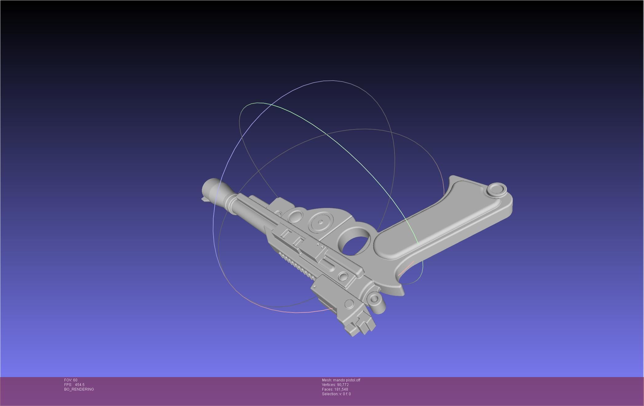 Star Wars The Mandalorian Blaster Pistol Basic Model 3D model_47