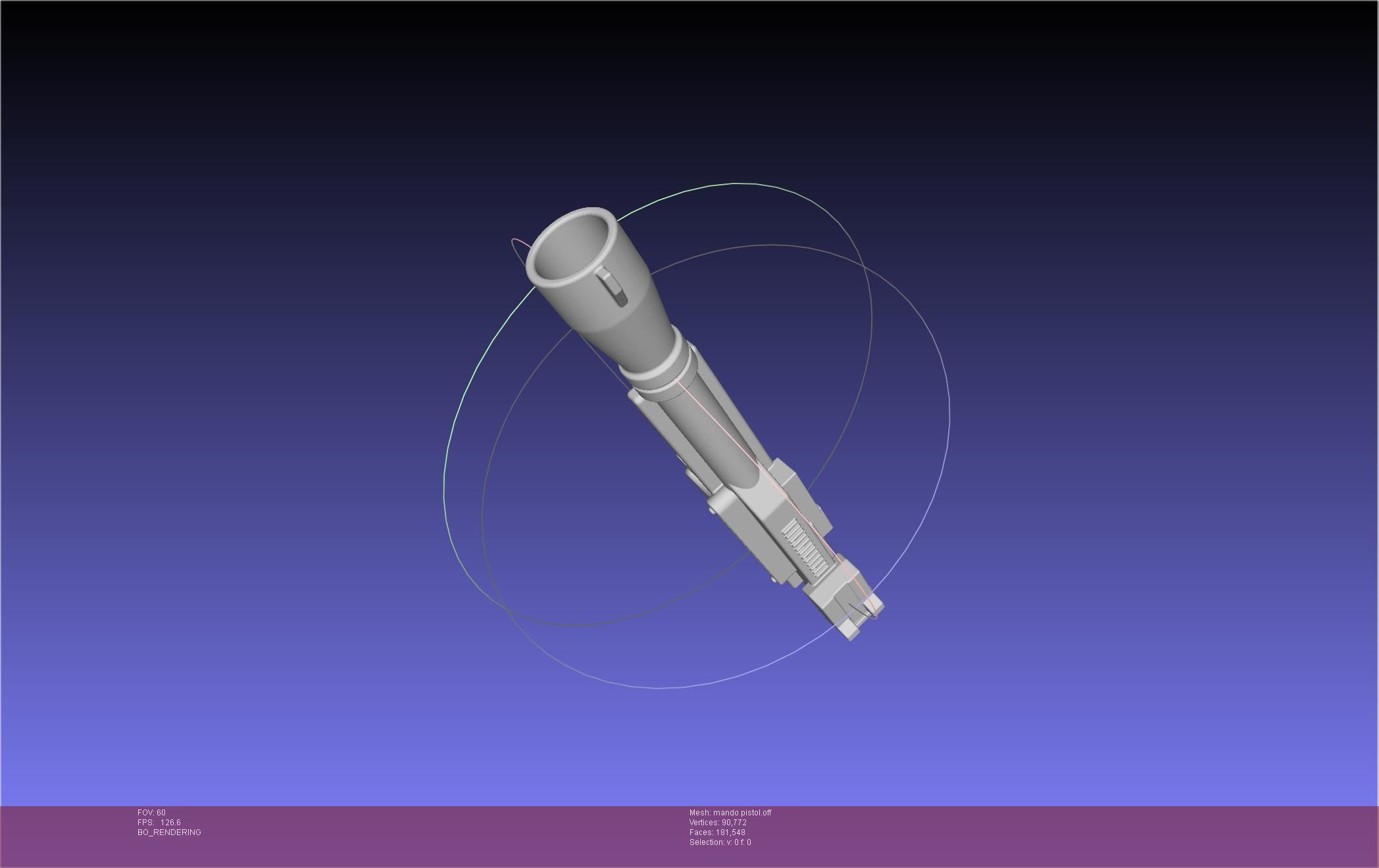 Star Wars The Mandalorian Blaster Pistol Basic Model 3D model_31