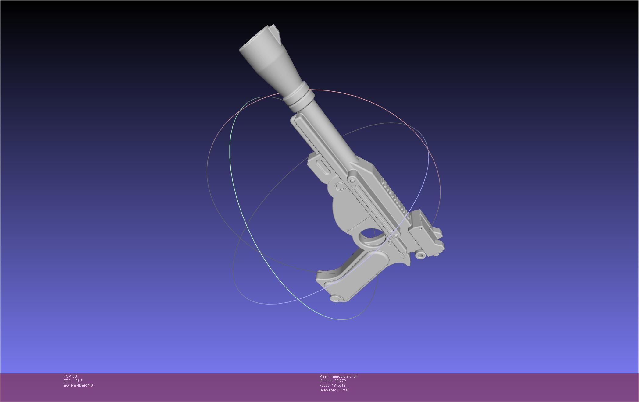 Star Wars The Mandalorian Blaster Pistol Basic Model 3D model_32