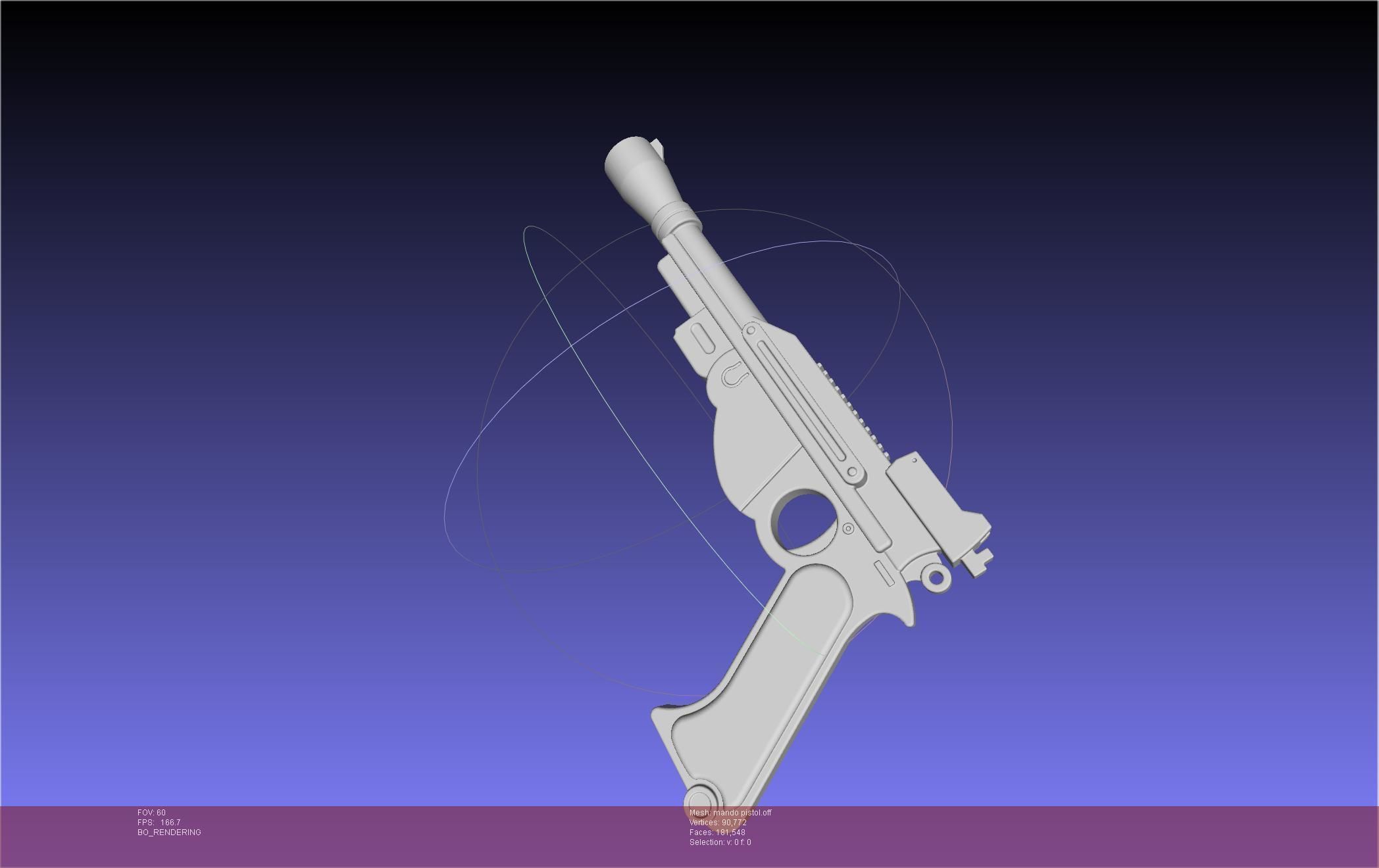 Star Wars The Mandalorian Blaster Pistol Basic Model 3D model_41