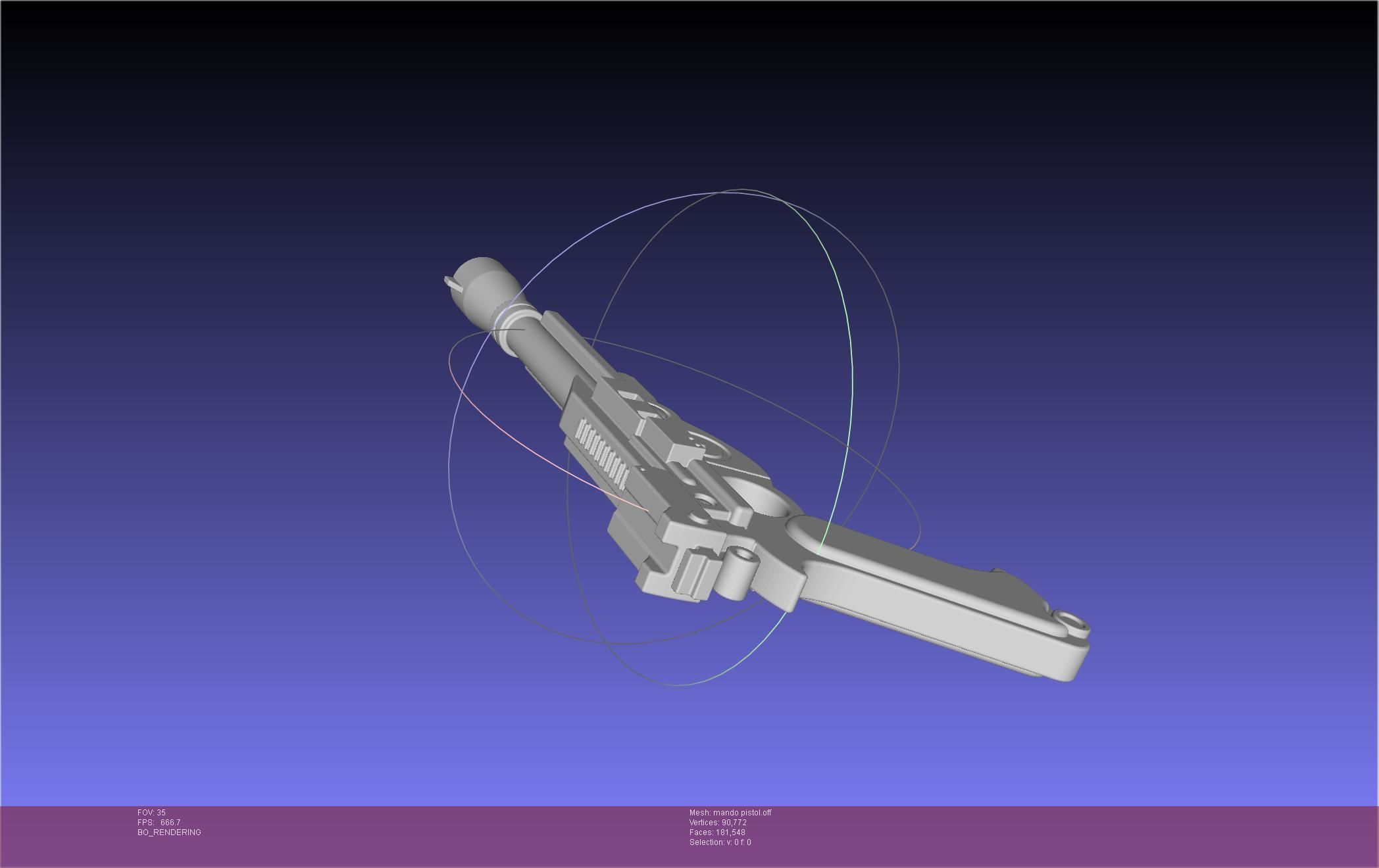 Star Wars The Mandalorian Blaster Pistol Basic Model 3D model_116