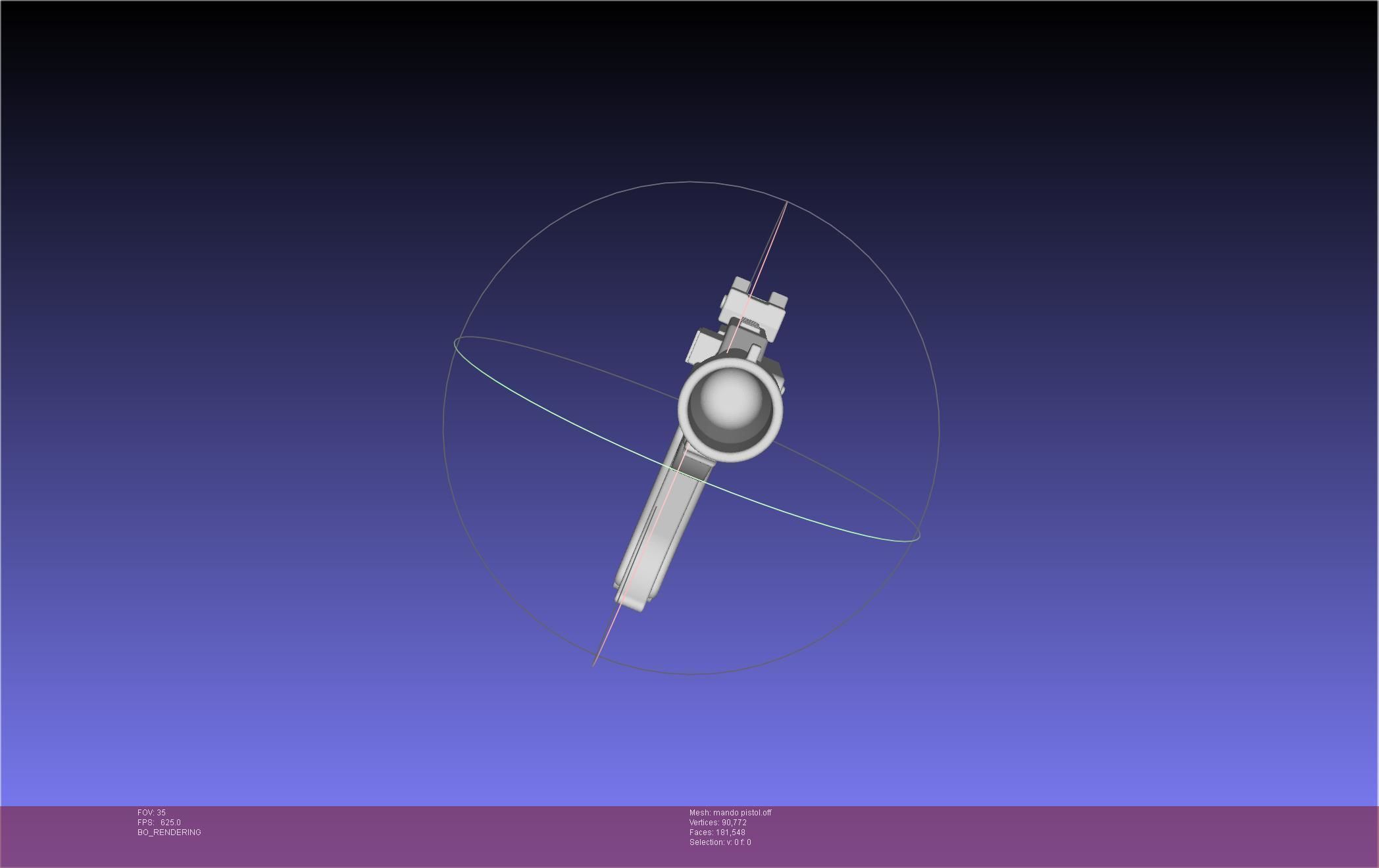 Star Wars The Mandalorian Blaster Pistol Basic Model 3D model_119