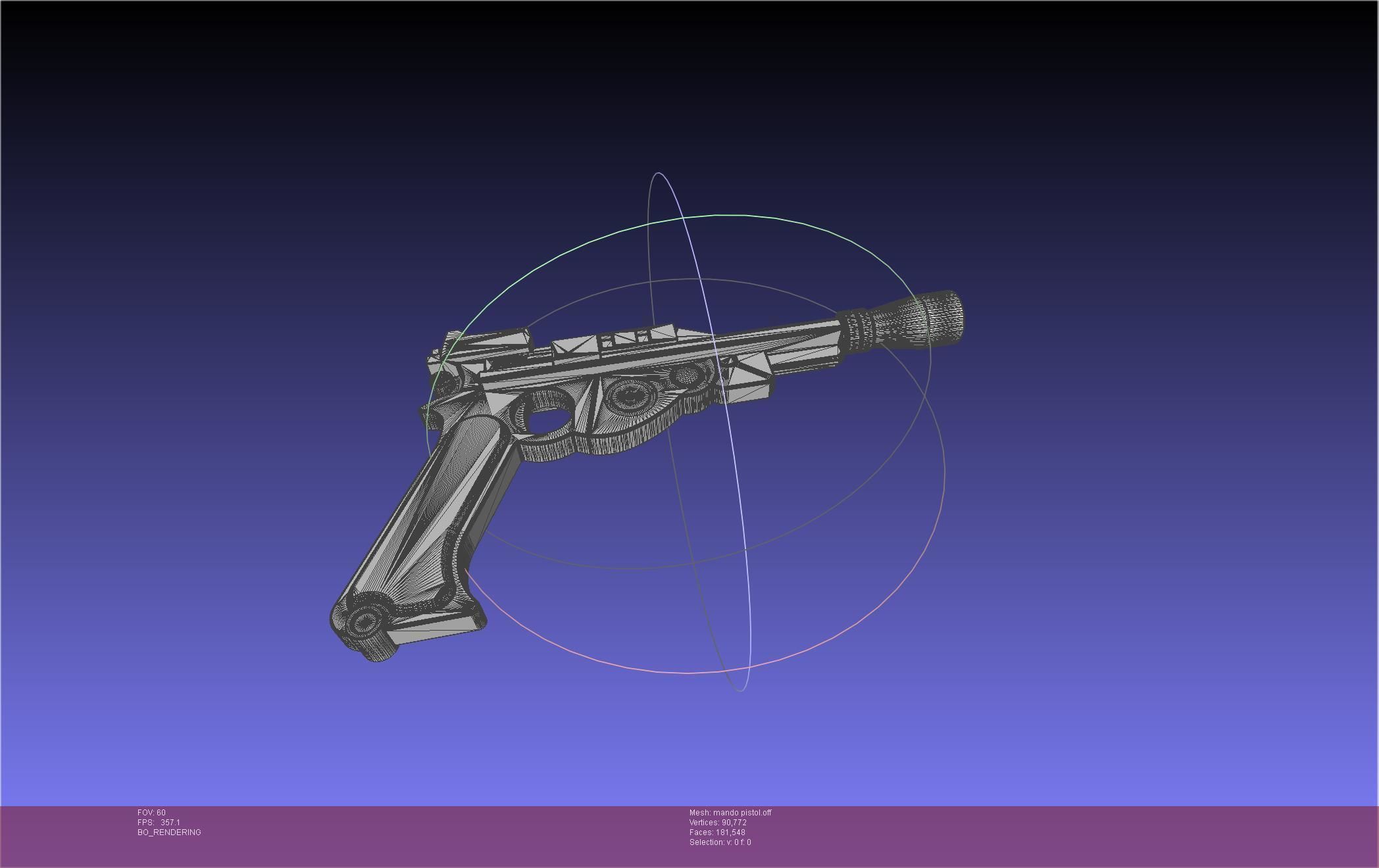Star Wars The Mandalorian Blaster Pistol Basic Model 3D model_75