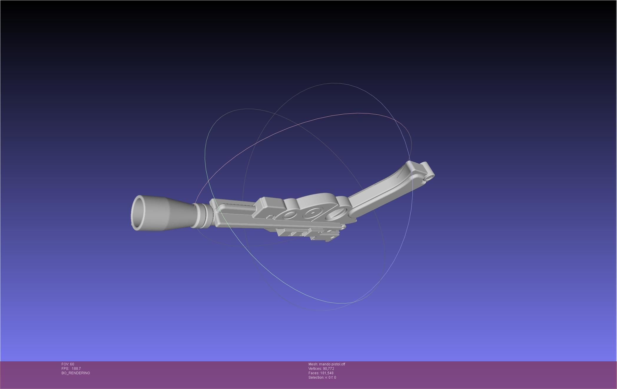 Star Wars The Mandalorian Blaster Pistol Basic Model 3D model_29